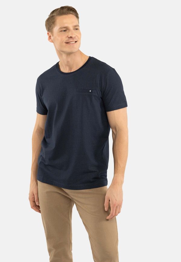 Volcano Volcano Man's T-Shirt T-COOL Navy Blue