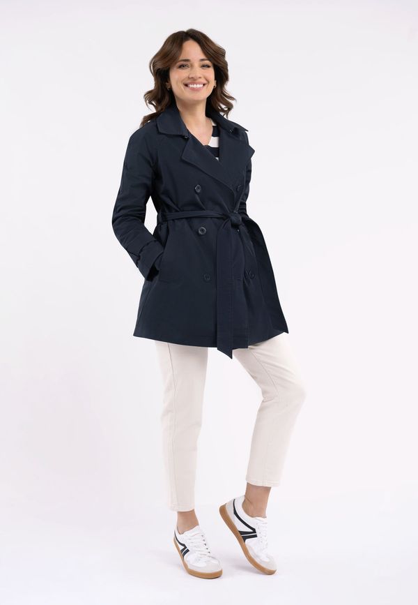 Volcano Volcano Woman's Coat J-Tango Navy Blue