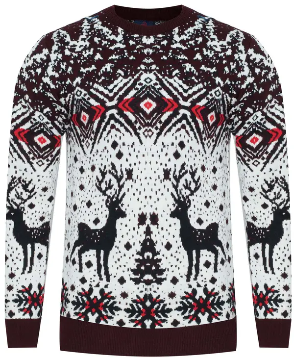 ARMA Vzorčast božični pulover ARMA
