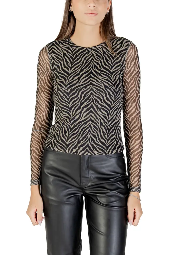 Only Vzorčasta bluza z dolgimi rokavi