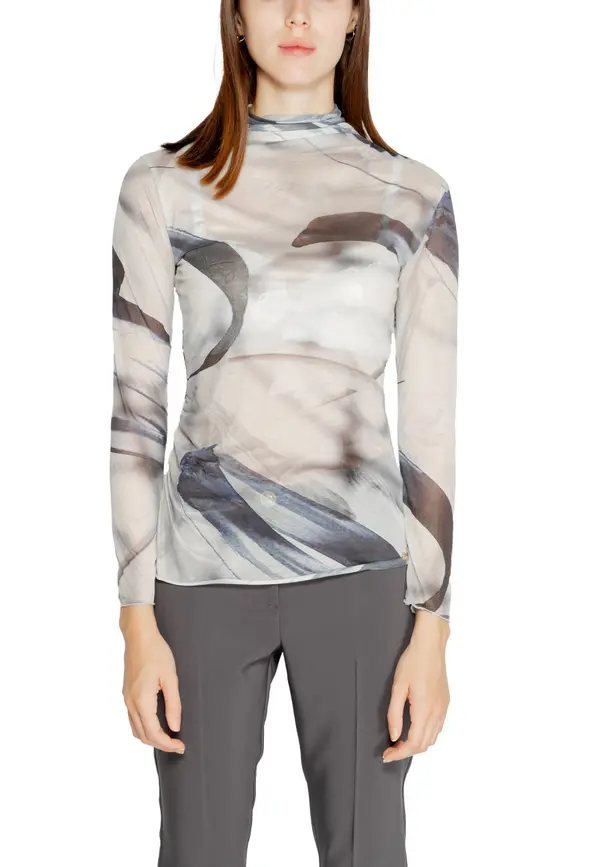 Rinascimento Vzorčasta bluza z ovratnikom