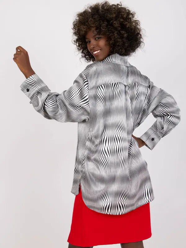 LAKERTA Vzorčasta majica z dolgimi rokavi