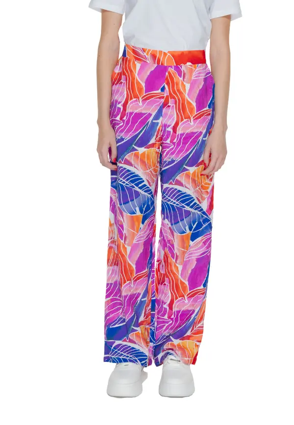 Vila Clothes Vzorčaste hlače Vila Clothes