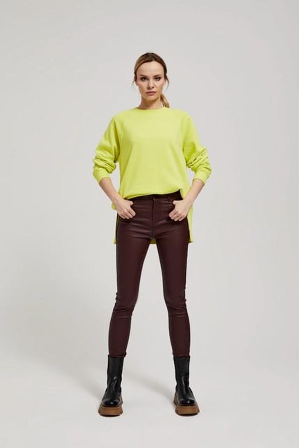 Moodo Waxed skinny pants