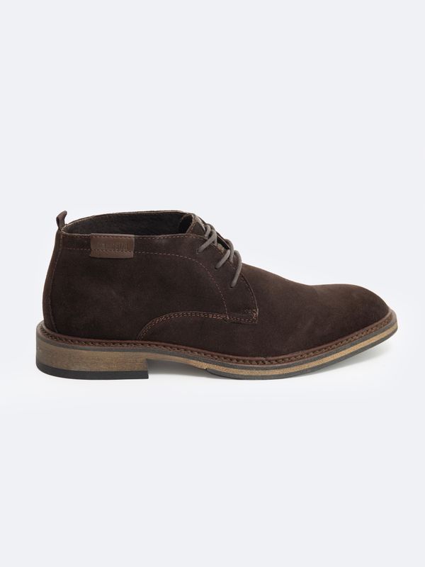 WD1 WD1 Suede Men's Lace-Up Boots Dark Brown Big Star