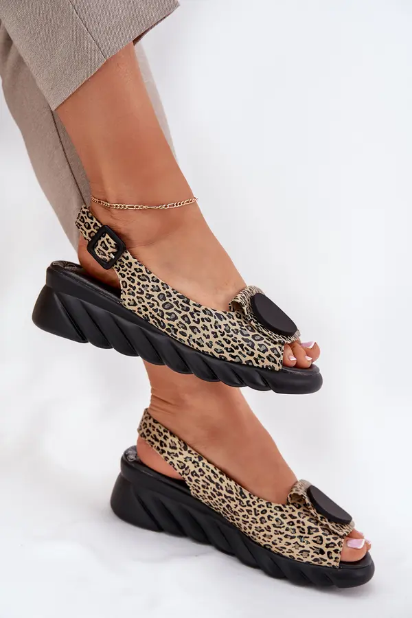 ARTIKER Wedge Sandals Made Of Natural Leather Artiker