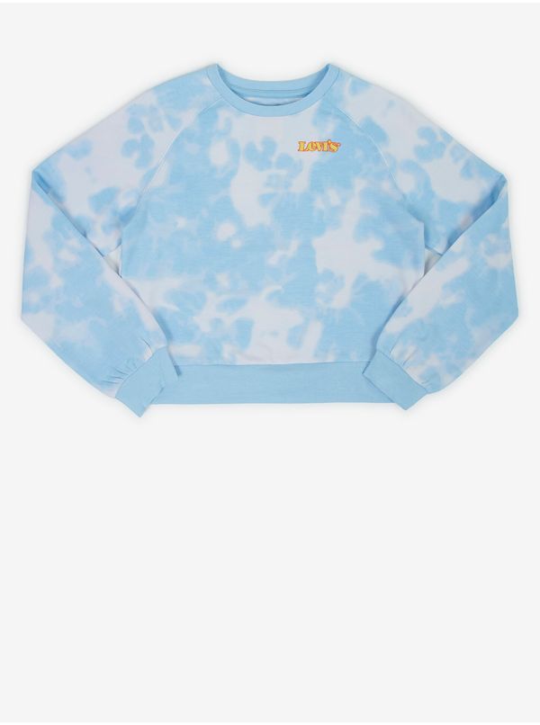 Levi's® White and blue Levi's® children's tie-dye sweatshirt