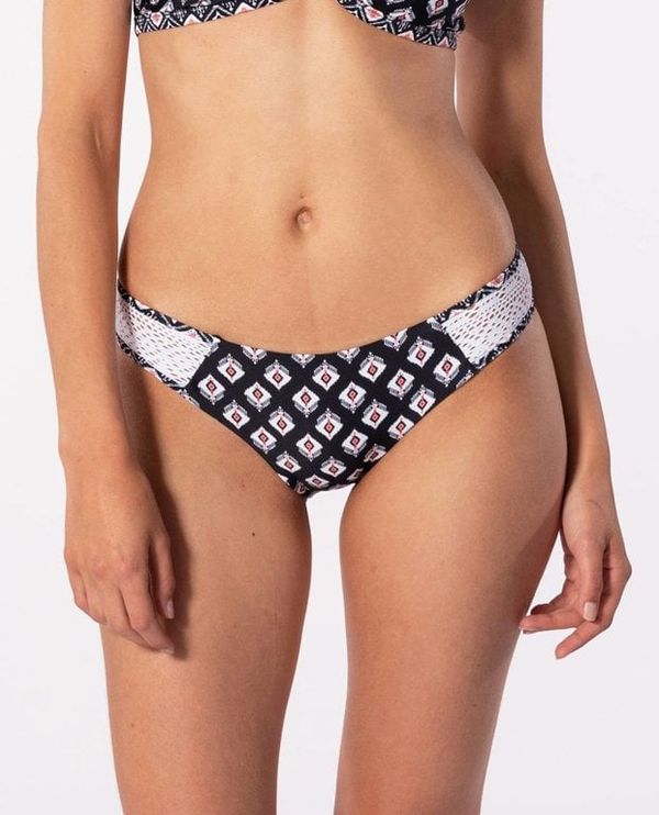 Rip Curl White-Black Women's Patterned Bikini Bottom Rip Curl