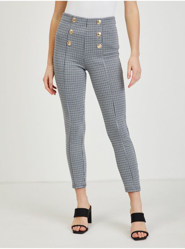 Orsay White-black women's patterned trousers ORSAY - Ladies