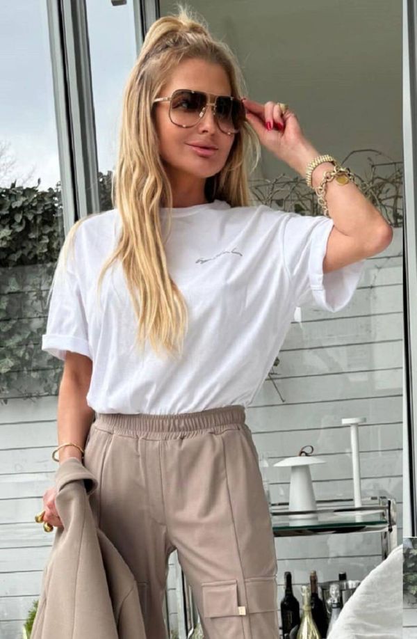 By o la la White blouse with the inscription By o la la