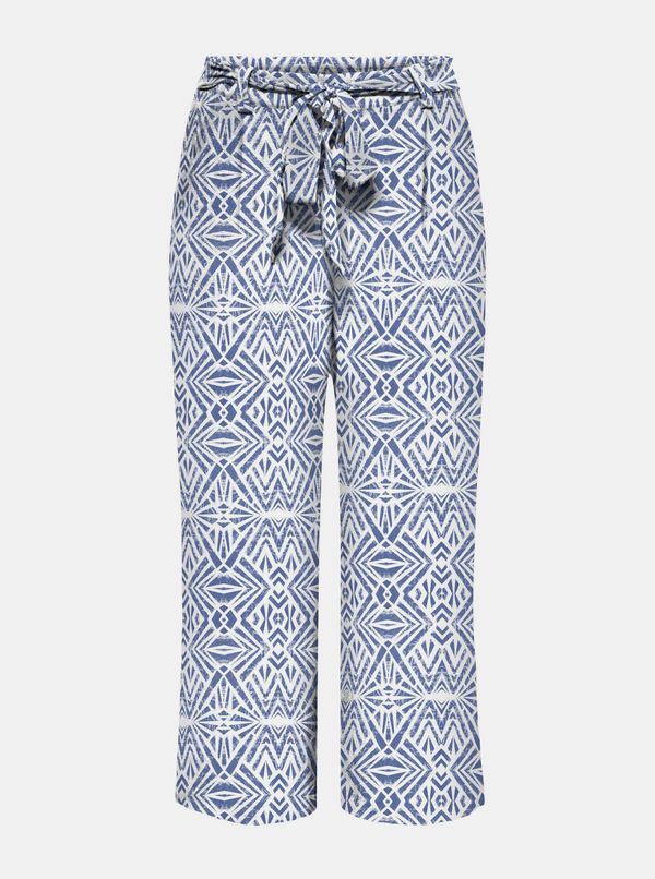 Only White-blue patterned culottes ONLY Nova - Ladies