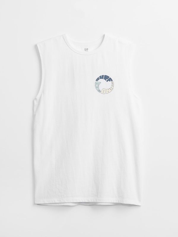 GAP White Boys' Kids Tank Top Teen Muscle Tank GAP