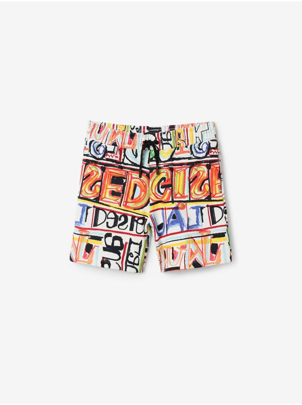 DESIGUAL White Boys Patterned Shorts Desigual Aloha - Boys