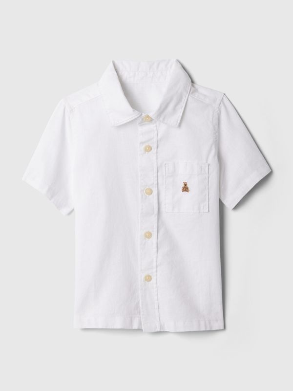 GAP White boys' shirt with linen GAP
