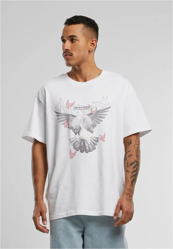 Mister Tee White Doves Oversize T-shirt