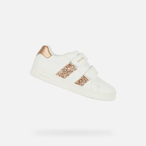 GEOX White Girls Geox Eclyper Sneakers - Girls