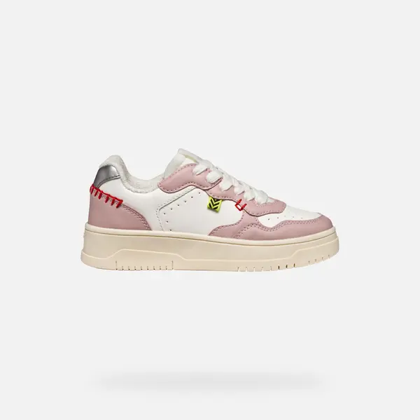 GEOX White Girls Geox Lestrella Sneakers - Girls