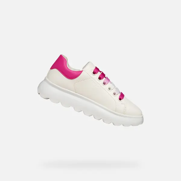 GEOX White Girls Geox Puffypop Sneakers - Girls
