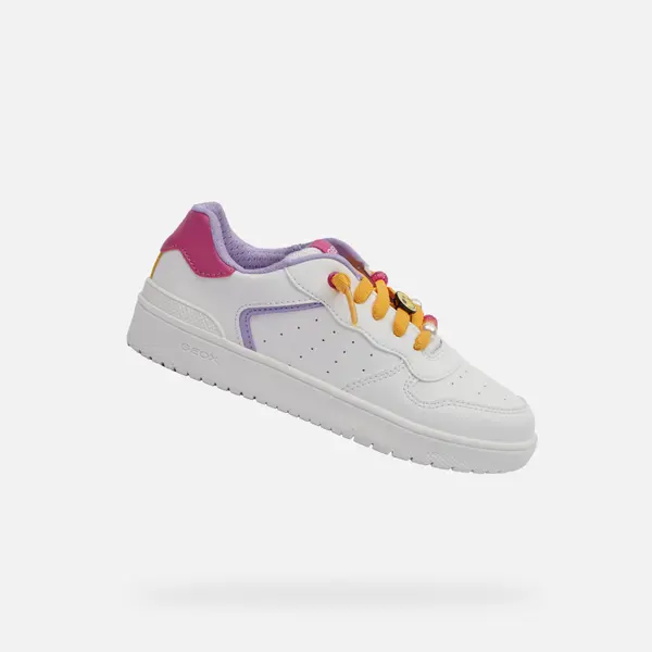 GEOX White Girls Geox Washiba Sneakers - Girls
