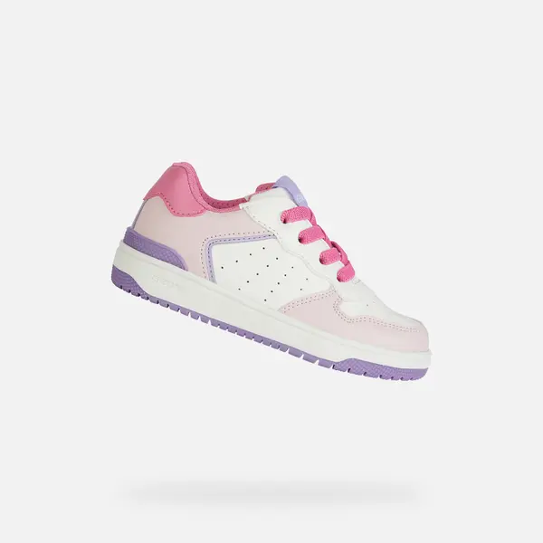 GEOX White Girls Geox Washiba Sneakers - Girls