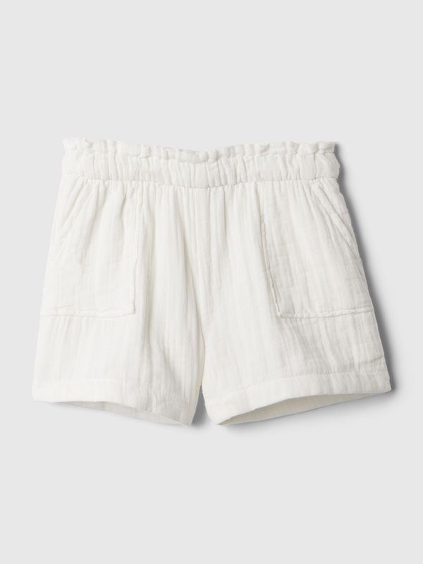 GAP White Girls' Muslin Shorts GAP