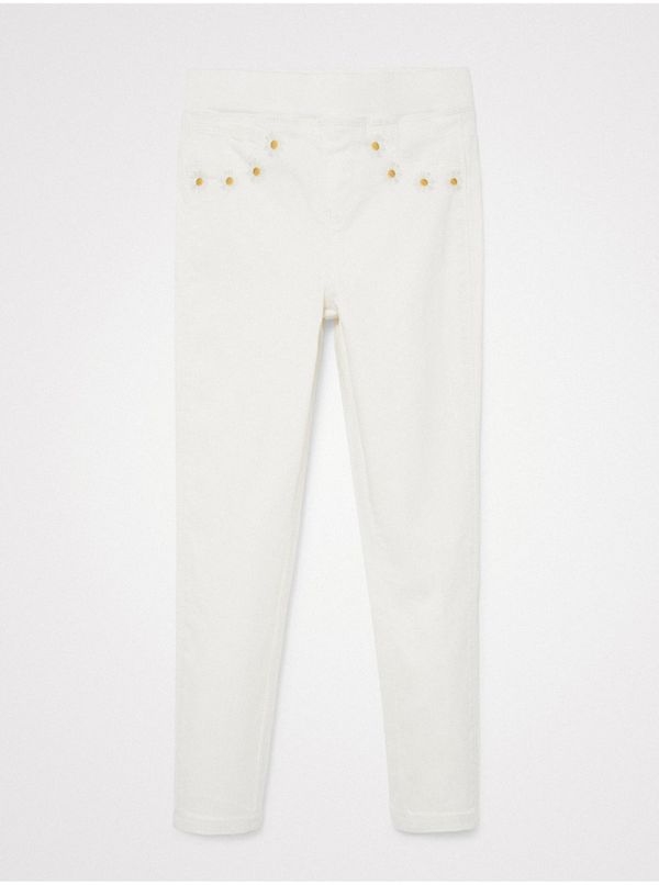DESIGUAL White girls' slim fit jeans Desigual Tartaleta - Girls