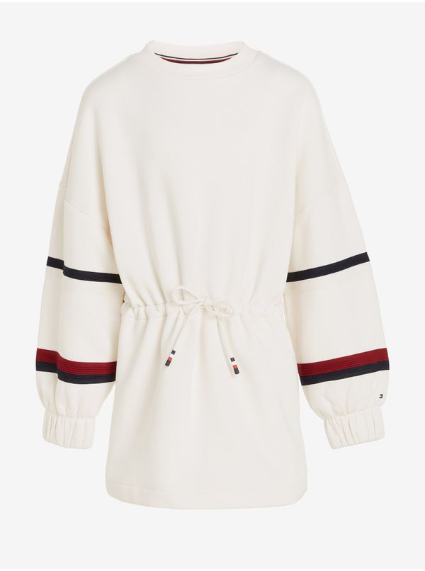 Tommy Hilfiger White Girls' Sweatshirt Dress Tommy Hilfiger - Girls