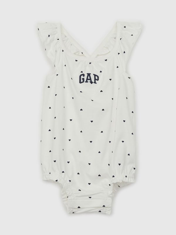 GAP White girly baby patterned GAP body