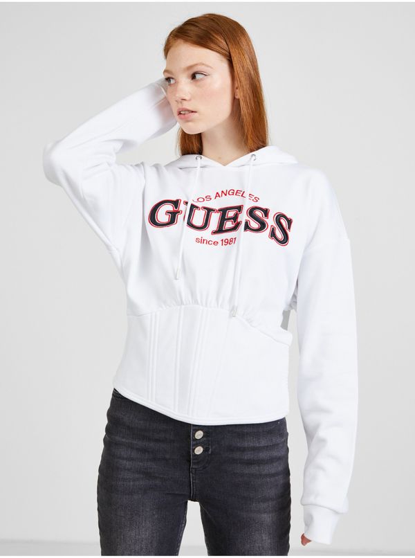 Guess White Ladies Hoodie Guess - Women