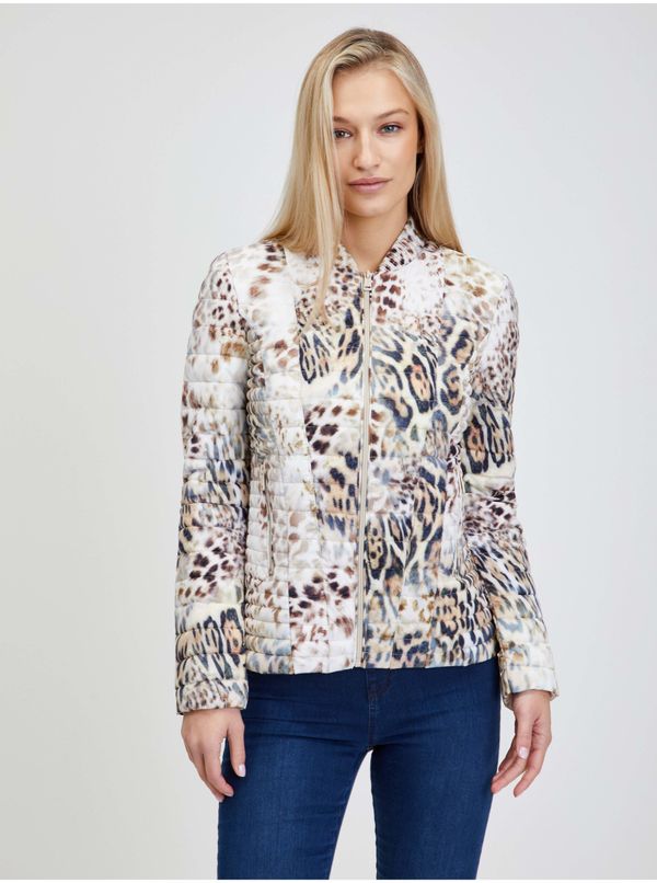 Guess White Ladies Light Patterned Jacket Guess Vera - Women