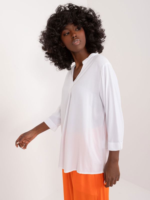 Fashionhunters White loose blouse SUBLEVEL