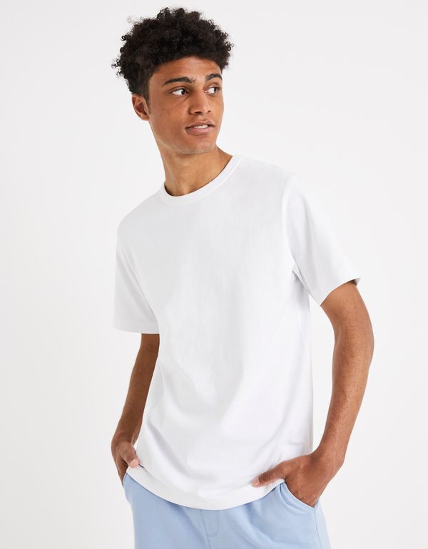Celio White men's basic T-shirt Celio