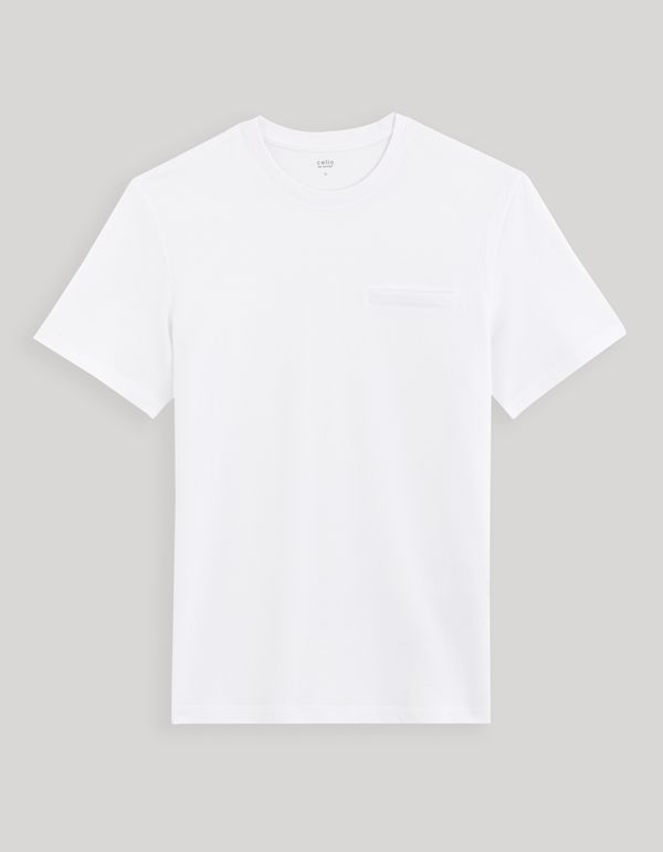 Celio White men's basic T-shirt Celio Gepopiff