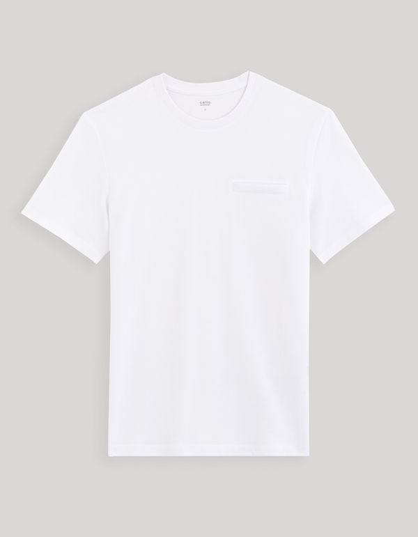 Celio White men's basic T-shirt Celio Gepopiff