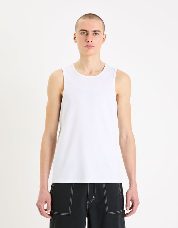 Celio White men's basic tank top Celio Gedabo