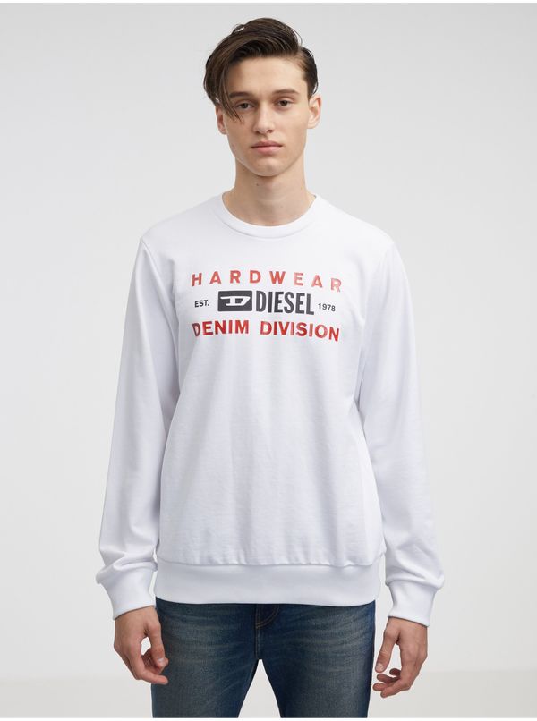 Diesel White Men's Diesel Sweatshirt - Men's