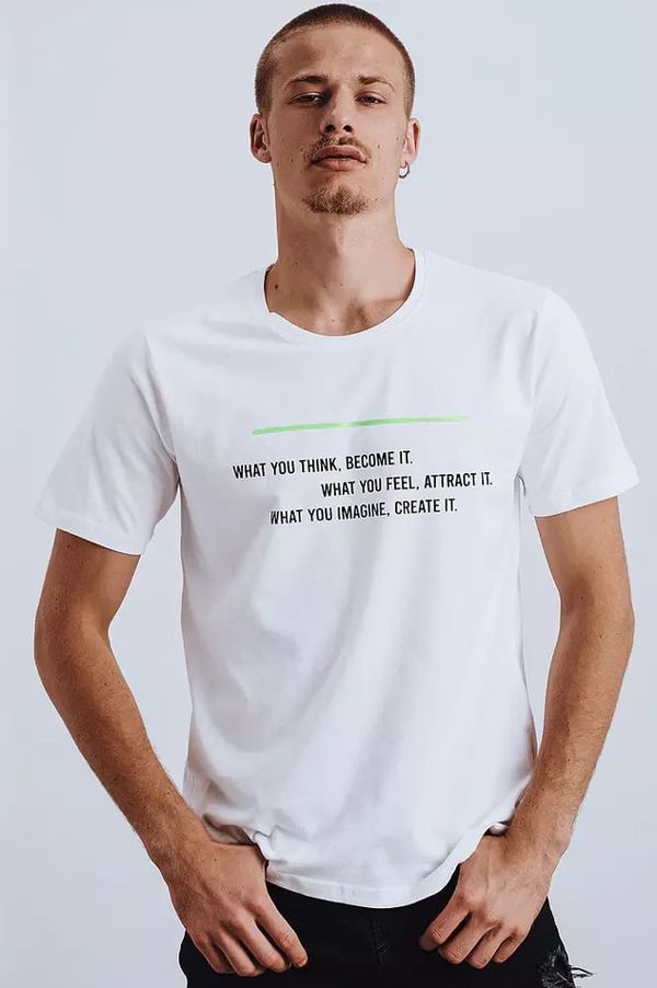 DStreet White men's Dstreet T-shirt with print
