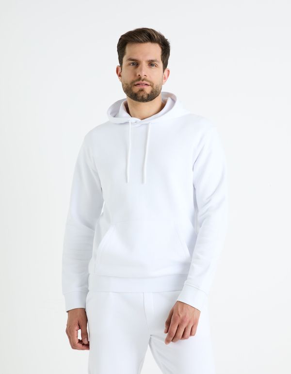 Celio White men's hooded sweatshirt Celio Fesix