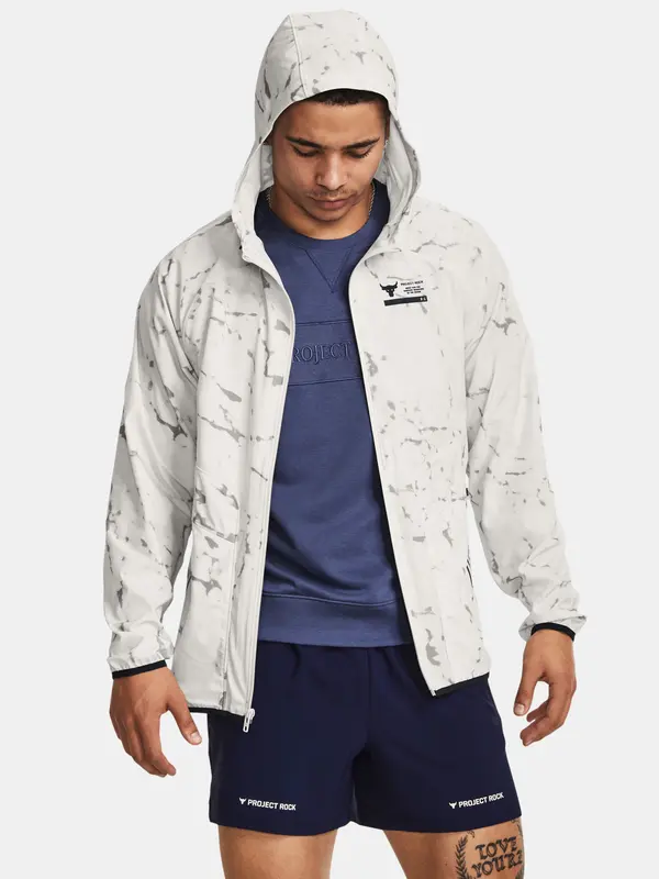 Under Armour White Men's Patterned Under Armour Rock Sports Jacket