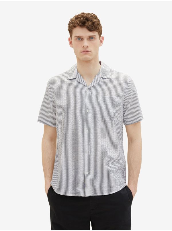 Tom Tailor White men's striped shirt Tom Tailor