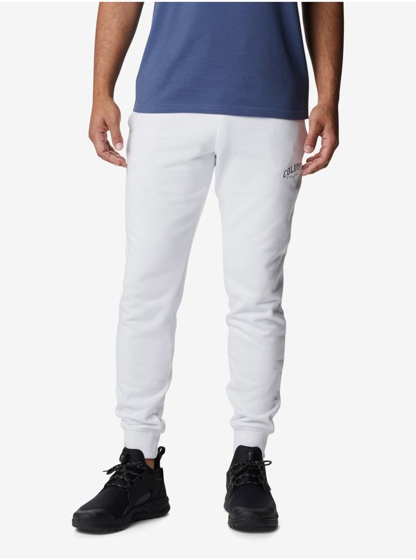 Columbia White Men's Sweatpants Columbia CSC Logo - Men's