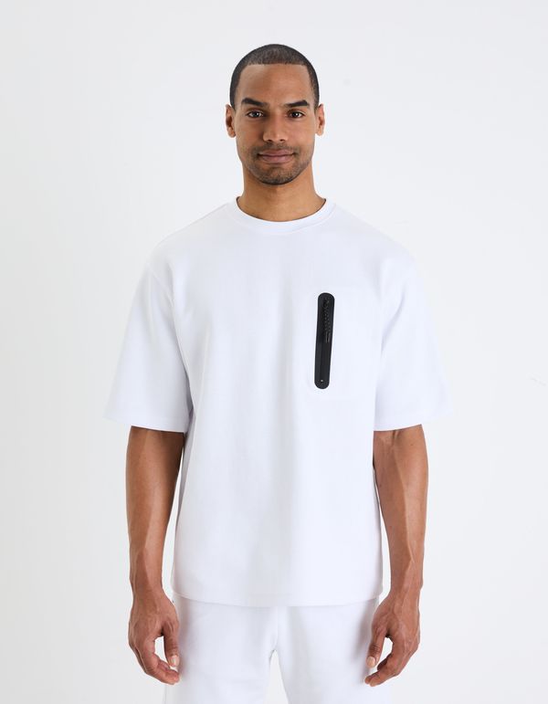 Celio White men's sweatshirt oversize T-shirt Celio Gesoon