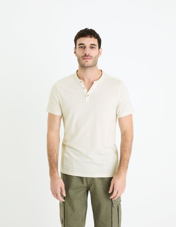 Celio White men's T-shirt Celio Cegeti