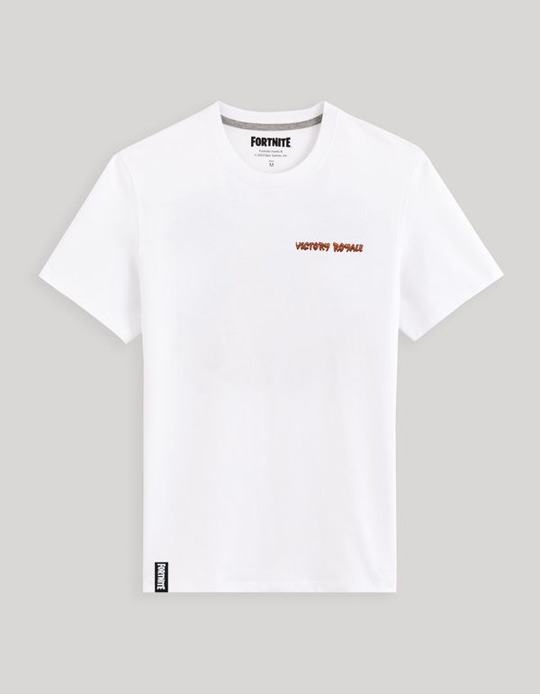 Celio White men's T-shirt Celio Fortnite