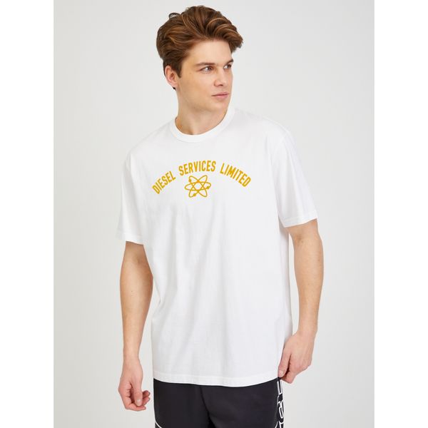 Diesel White Men's T-Shirt Diesel - Men