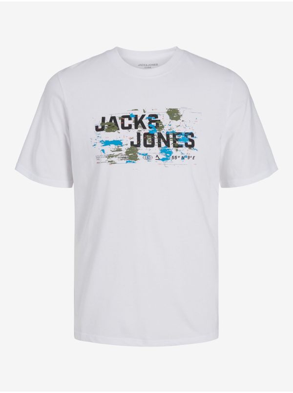 Jack & Jones White men's T-shirt Jack & Jones Outdoor - Men's