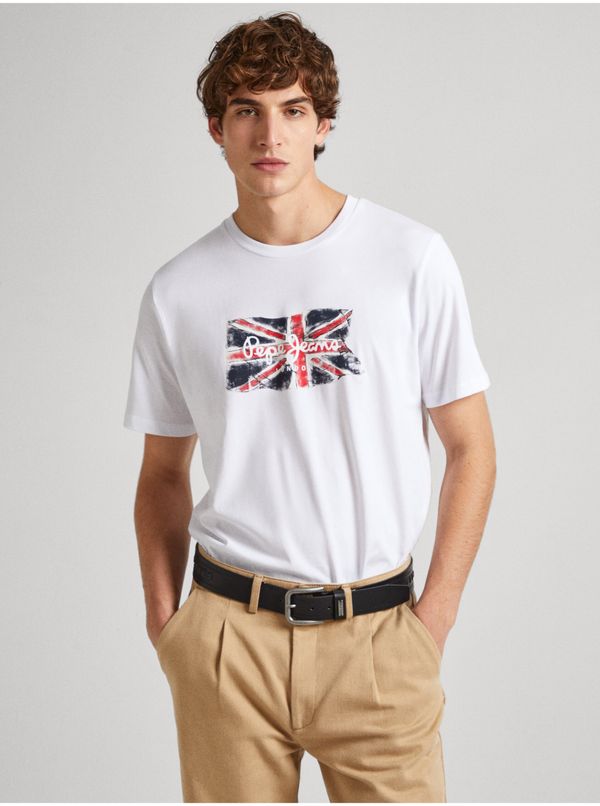 Pepe Jeans White men's T-shirt Pepe Jeans - Men