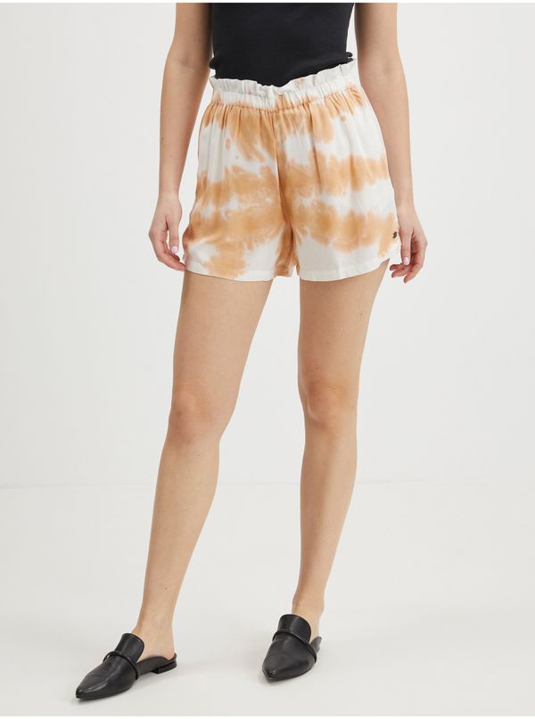 Roxy White-Orange Women's Batik Shorts Roxy Miss Most - Women