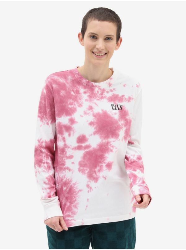 Vans White-pink women's tie-dye long-sleeved T-shirt VANS - Women's