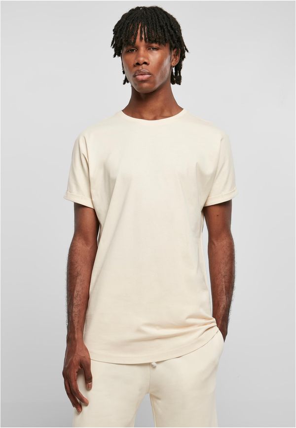Urban Classics White sand T-shirt with long shape